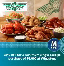 metrobank wingstop off promotions